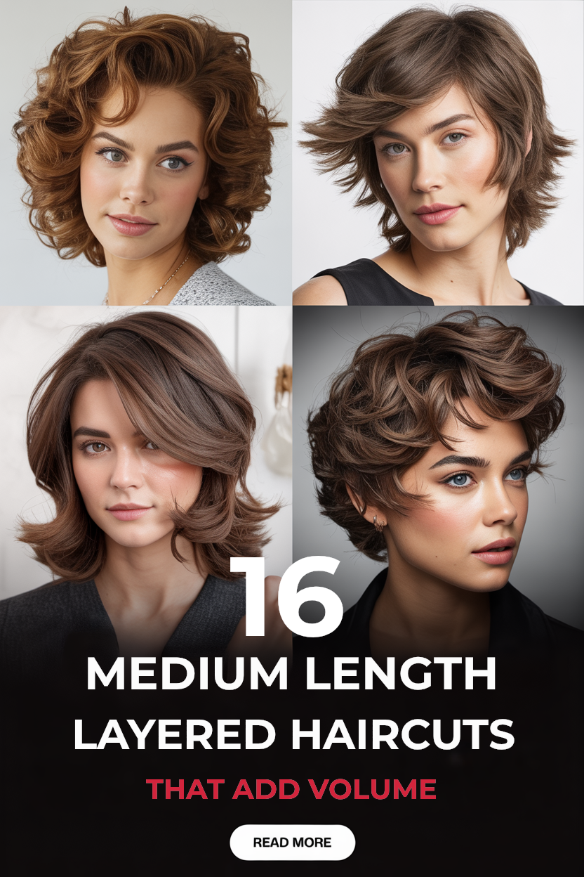 Medium Length Layered Haircuts That Add Volume