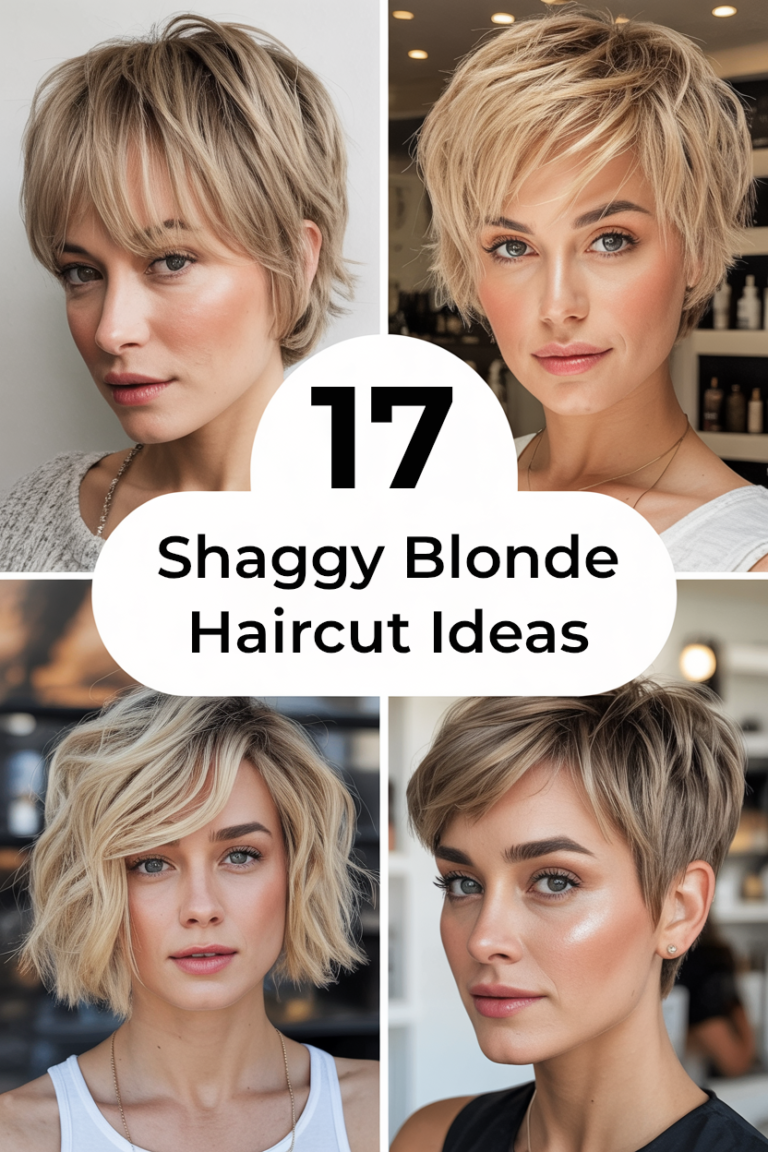 Shaggy Blonde Haircut Ideas