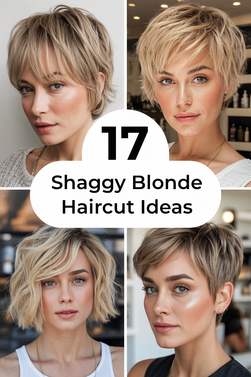 Shaggy Blonde Haircut Ideas