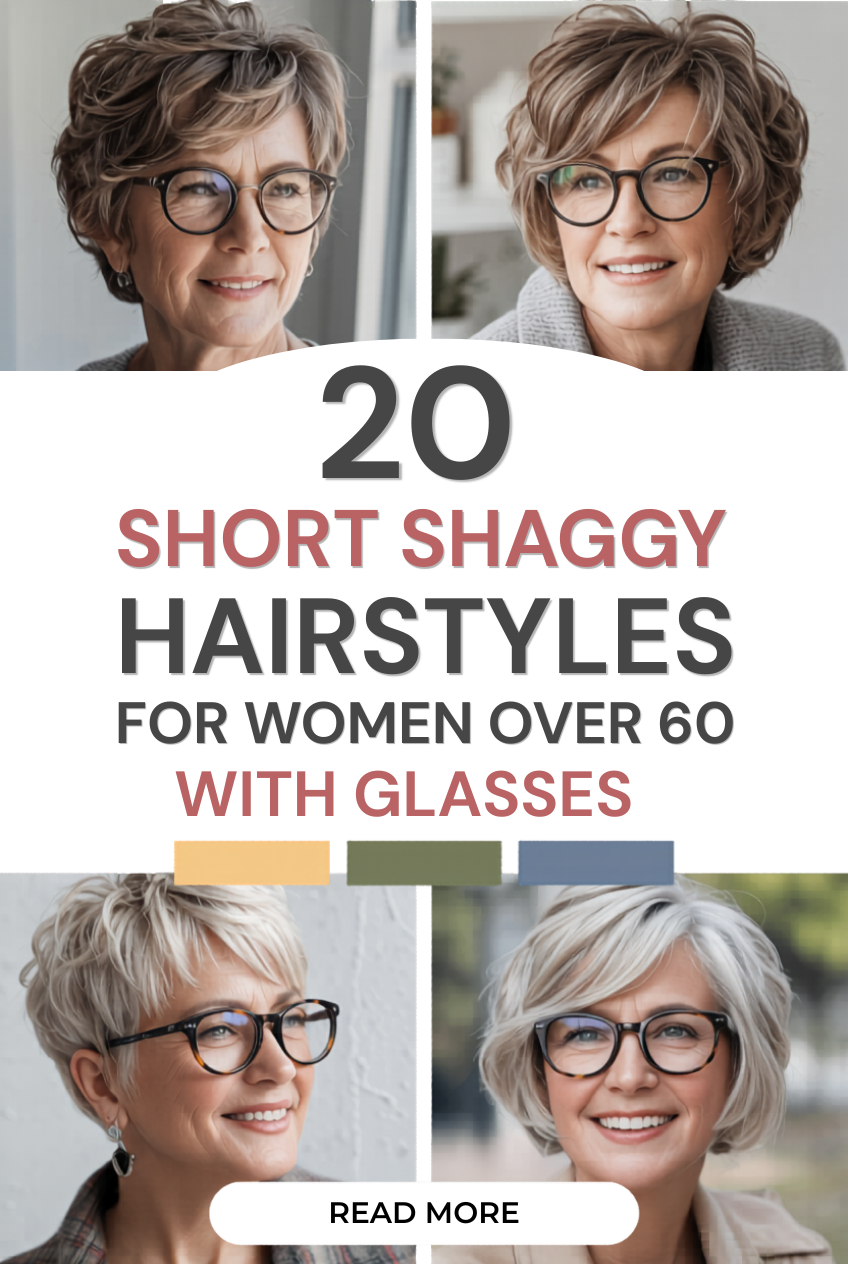 Short Shaggy Hairstyles for Women Over 60