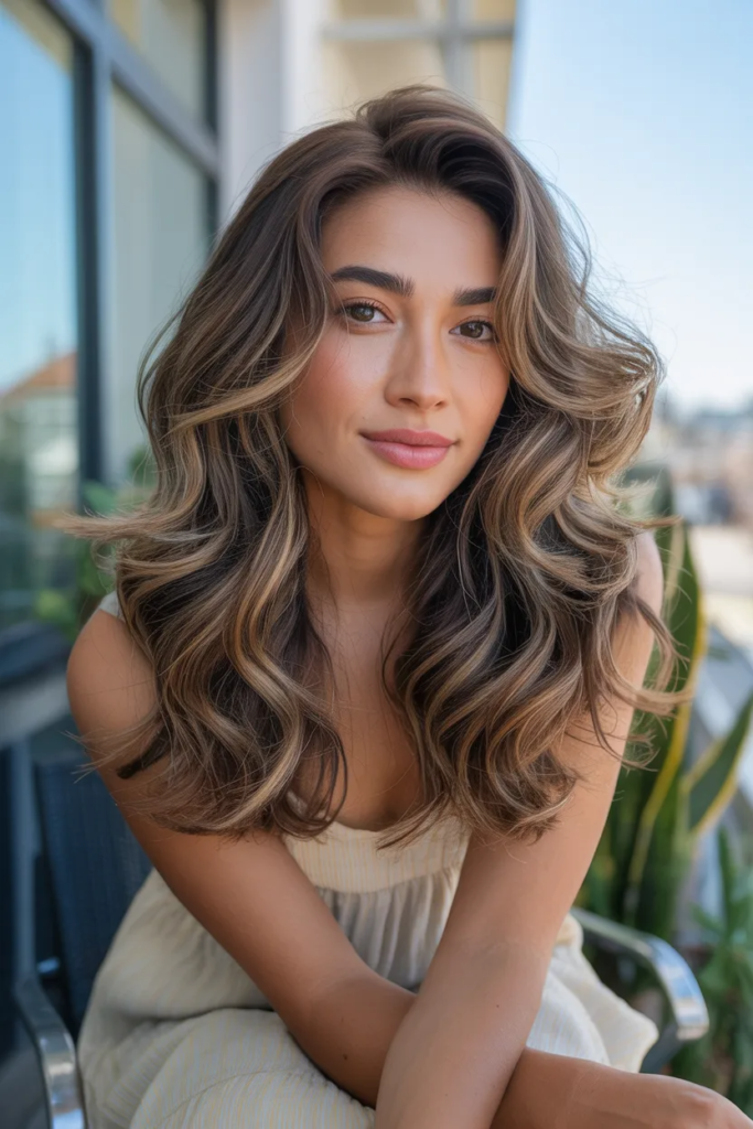 Beachy Waves with Middle Part