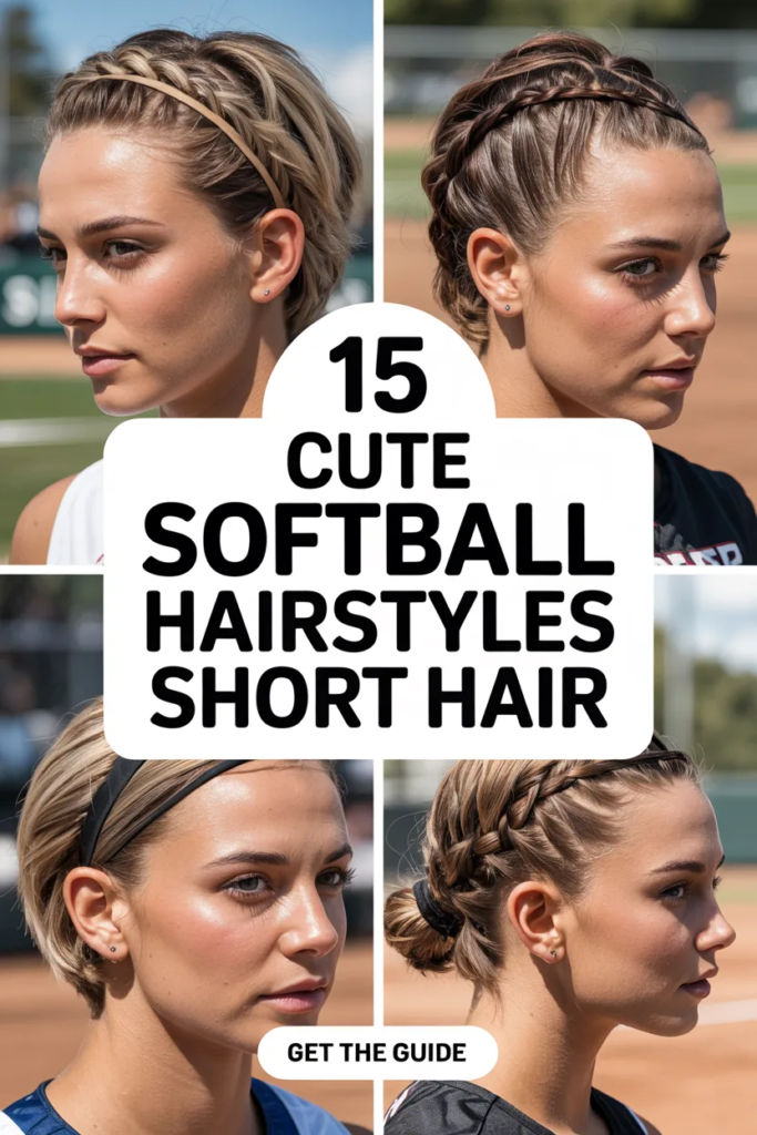 Softball Hairstyles for Short Hair