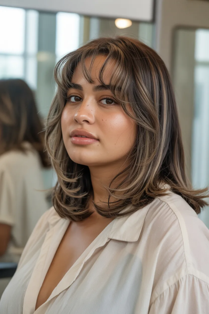 Lob with Wispy Bangs