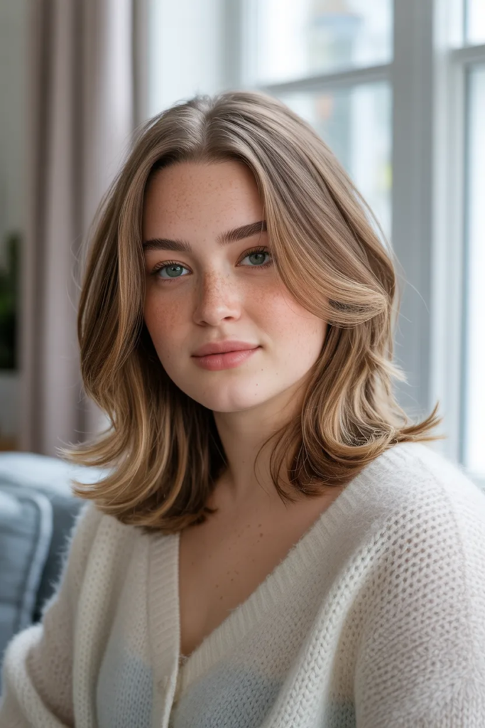 Layered Lob with Highlights