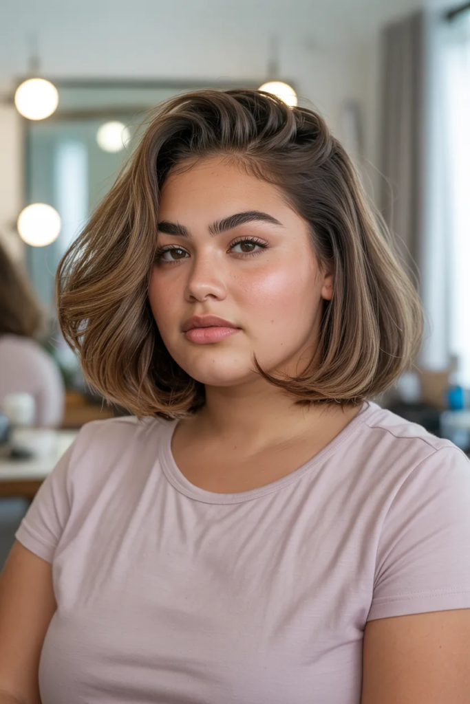 Shoulder-Length Bob with Volume