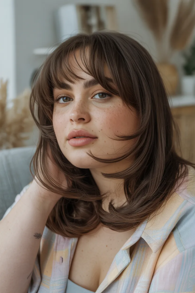 Medium Cut with Deep Side Bangs