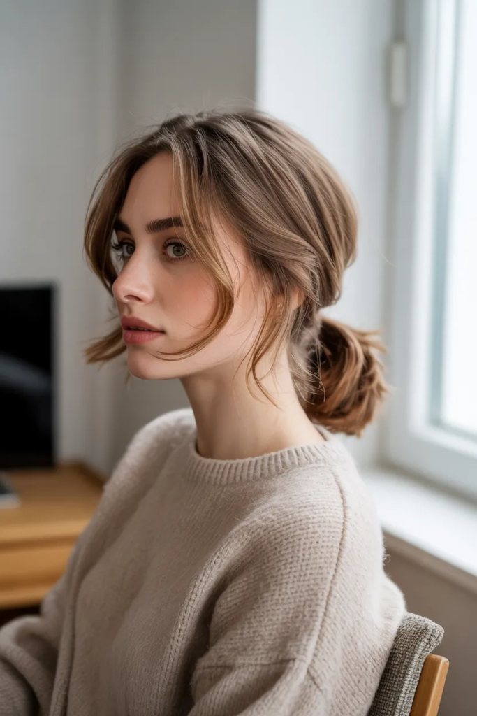 Classic Low Messy Ponytail