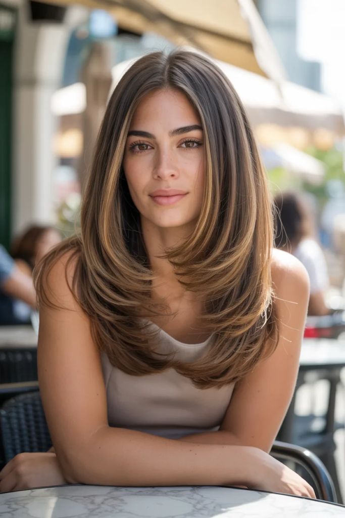 Straight Hair with Volume Blowout