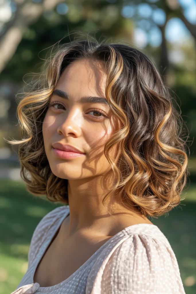 Golden Brown Balayage Glow