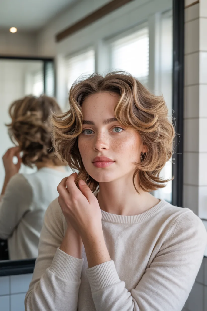 Feathered Layers with Blowout Finish