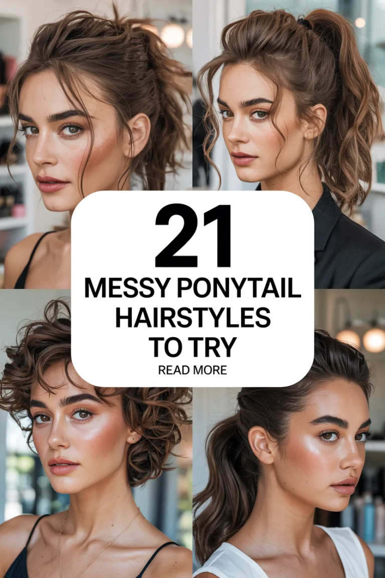 Messy Ponytail Hairstyles