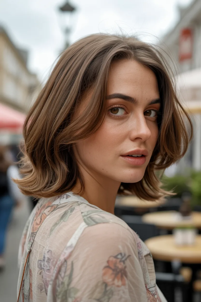 Collarbone-Length Layers with Movement