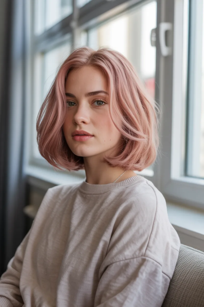 Soft Pastel Pink Hair