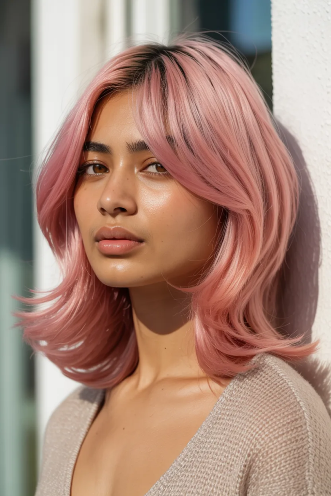 Two-Tone Pink Hair