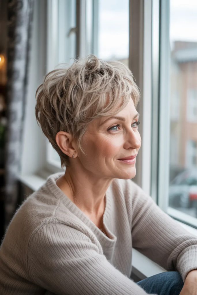 Classic Textured Pixie Cut for Effortless Volume and Easy Styling