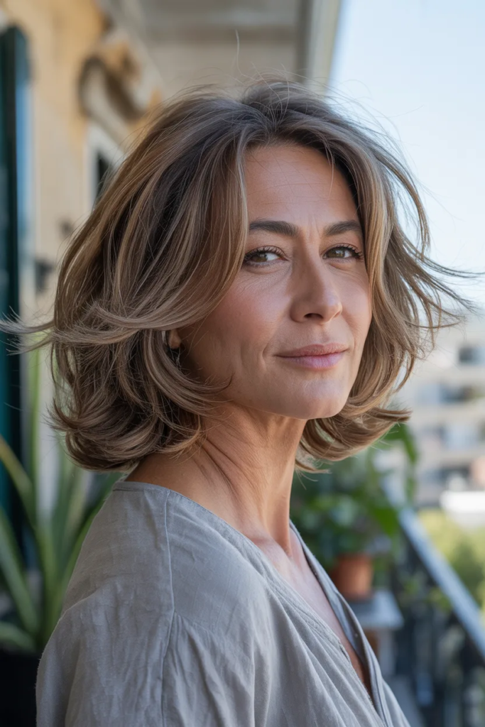 Medium-Length Shag Hairstyle That Adds Soft Texture Without Daily Styling