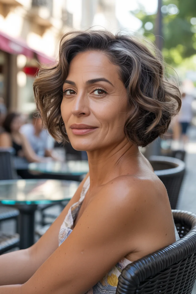 Short Wavy Bob Hairstyle That Feels Playful, Light, and Easy to Maintain