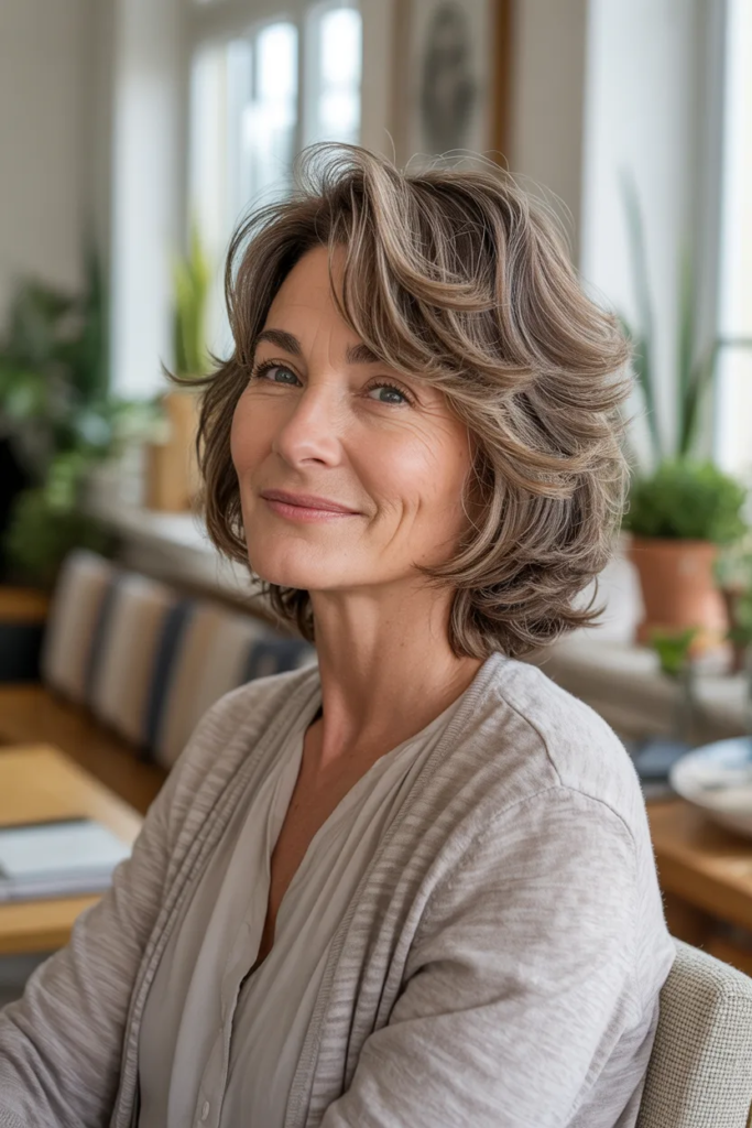 Textured Lob Hairstyle That Offers Length Without High Maintenance