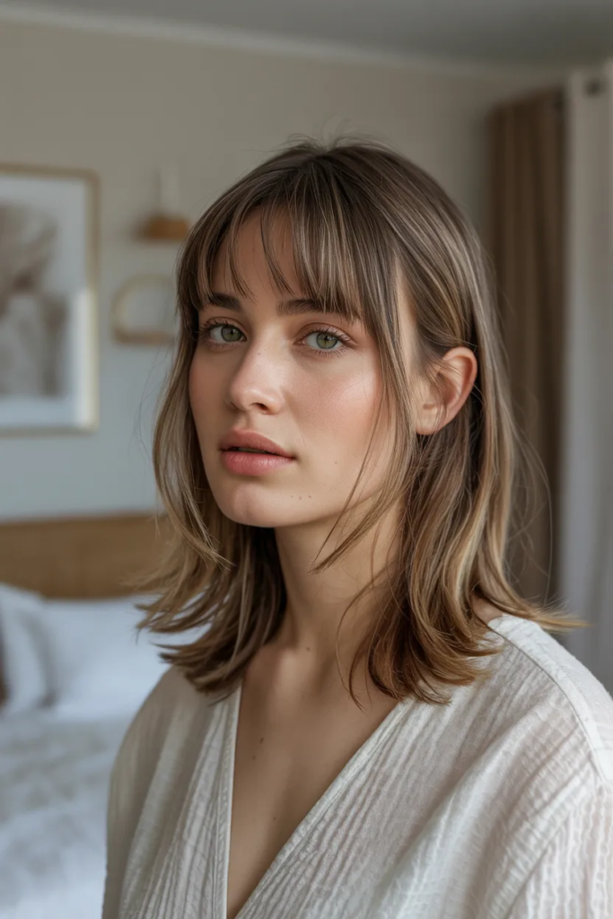 Curtain Bangs with Layers