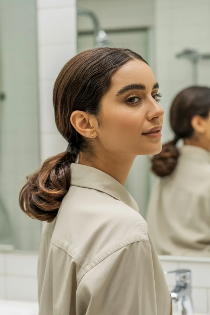 Sleek Low Ponytail