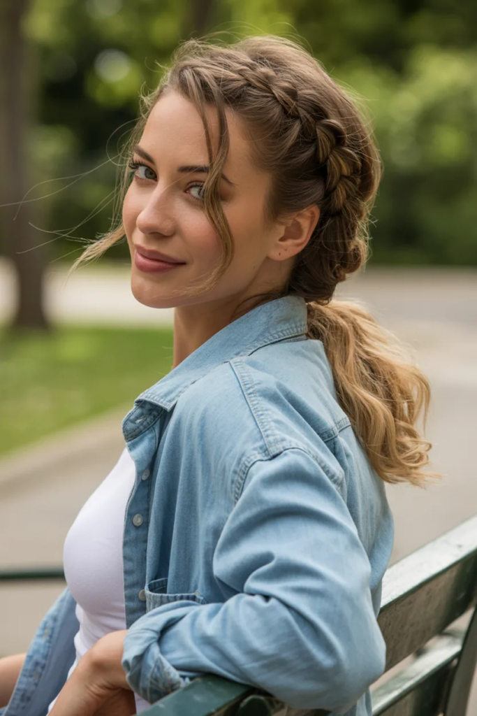 Loose Braided Ponytail