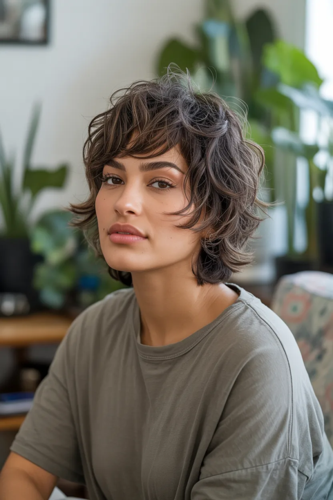 Messy Short Wolf Cut