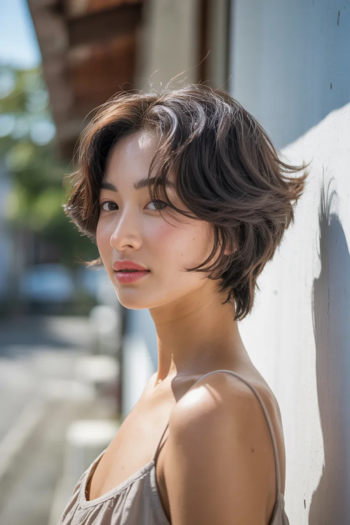 Korean Short Wolf Cut