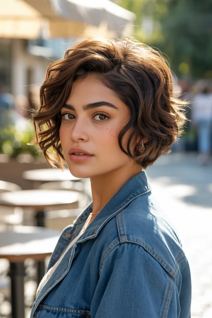 Short Wolf Cut for Wavy Hair