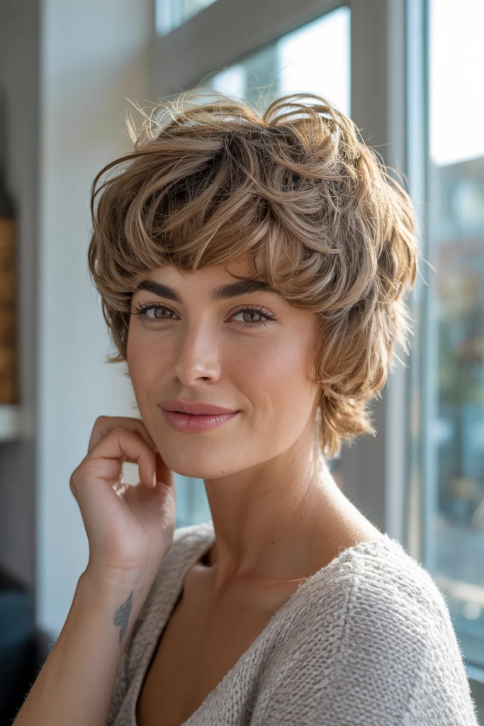 Fluffy Short Wolf Cut