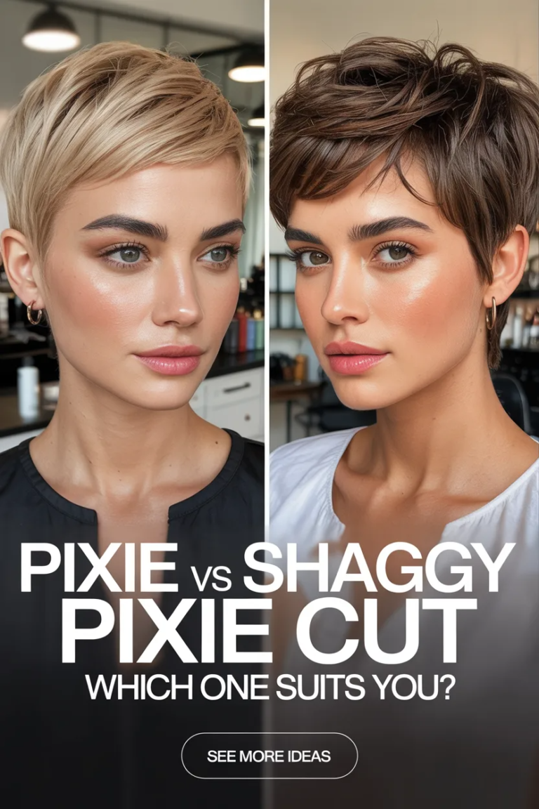 Pixie Haircut vs Shaggy Pixie Cuts