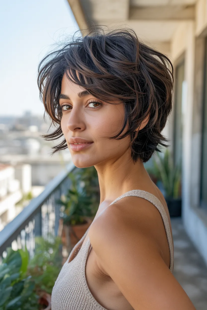 Short Wolf Cut for Thick Hair