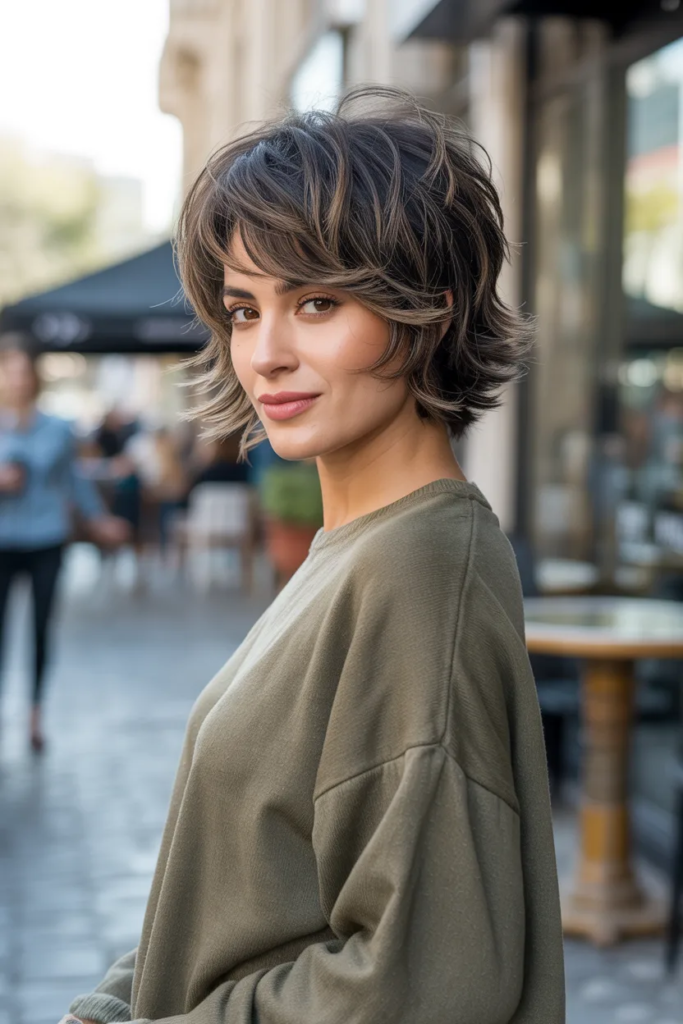 Textured Short Wolf Cut