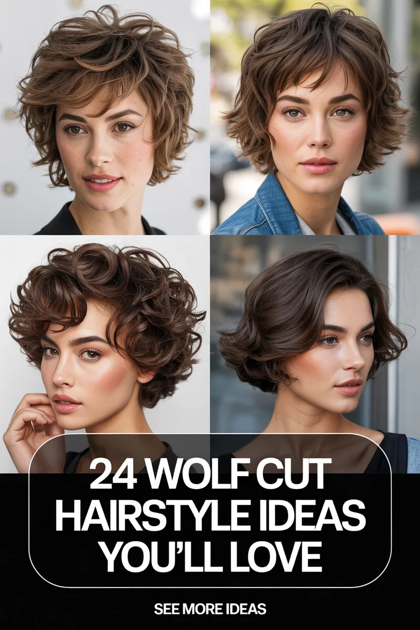 Short Wolf Cut Hairstyle Ideas