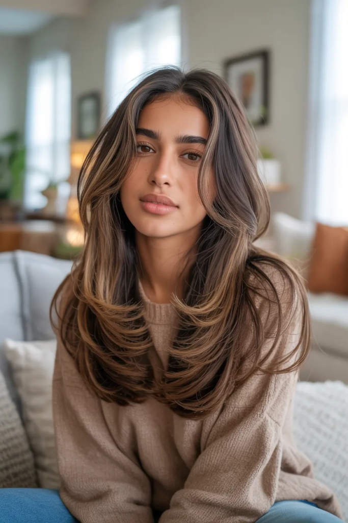 Long Layers for Thick Hair