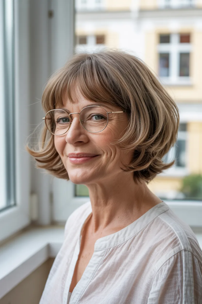 Short Shag with Curtain Bangs