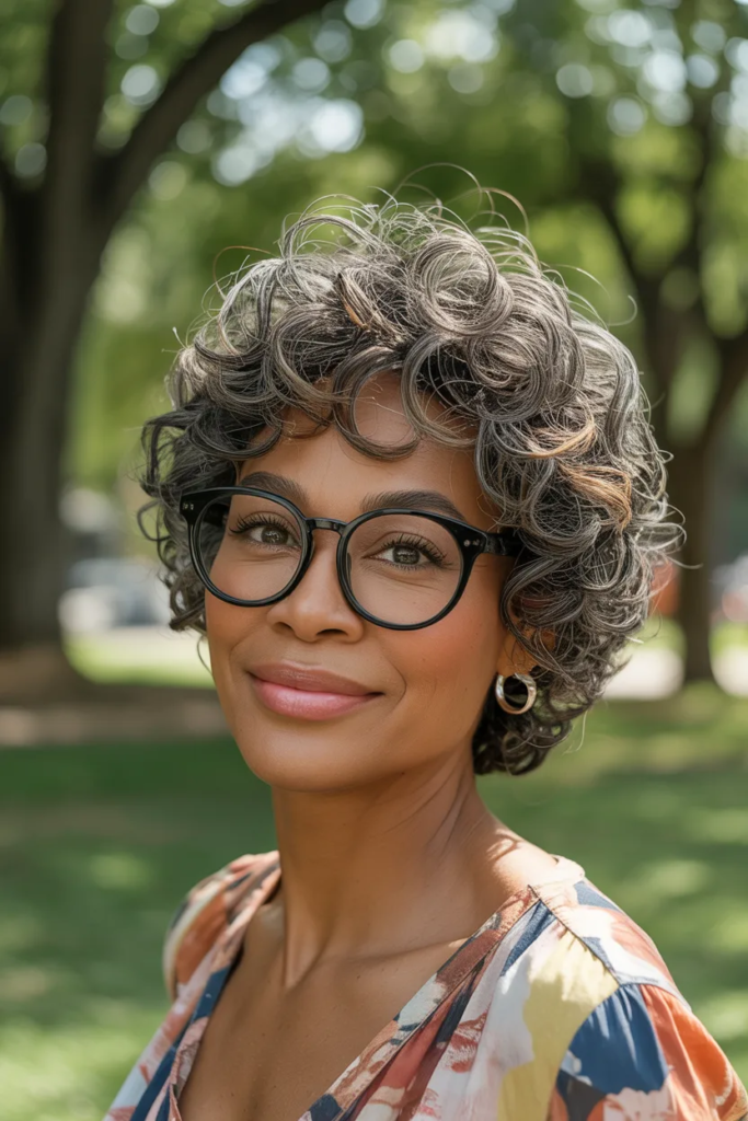 Short Curly Shag with Layers