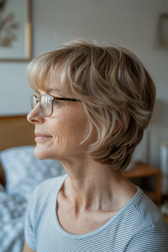Choppy Shag with Side Bangs