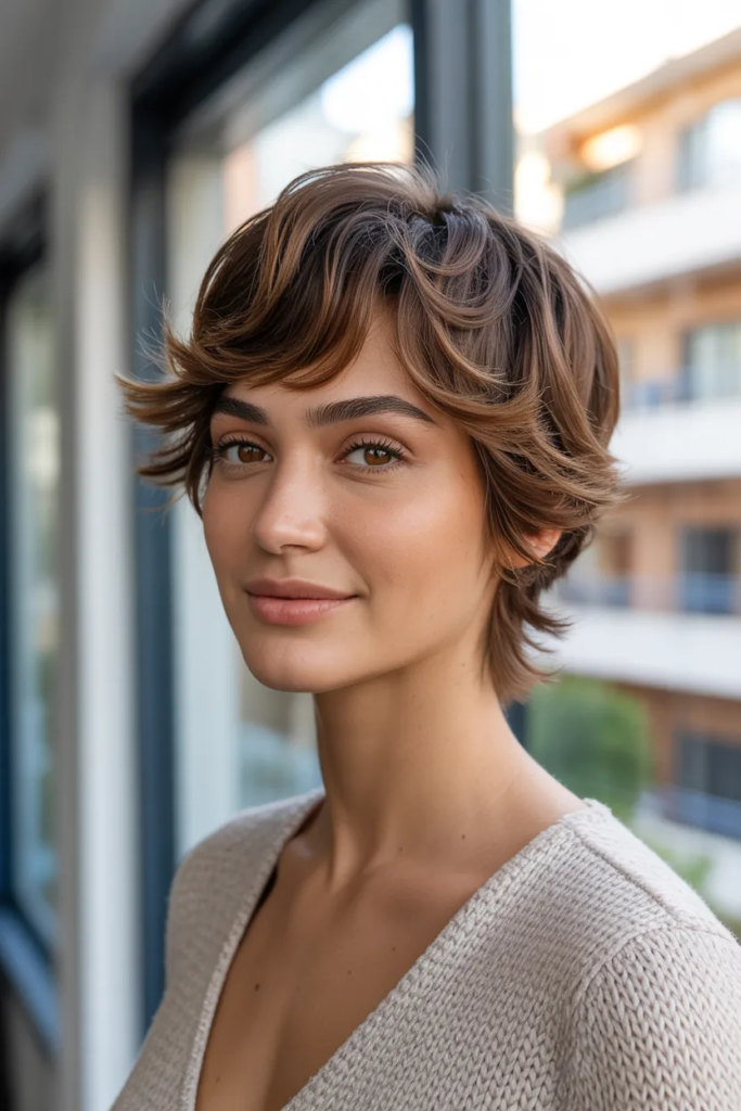 Classic Shaggy Pixie with Soft Layers