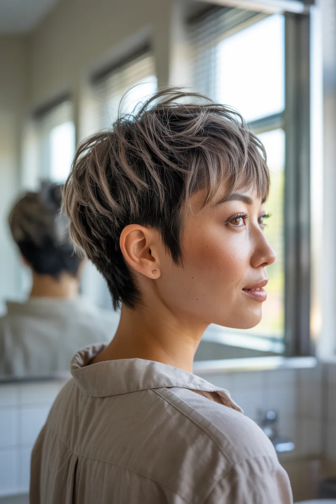 Tapered Shaggy Pixie