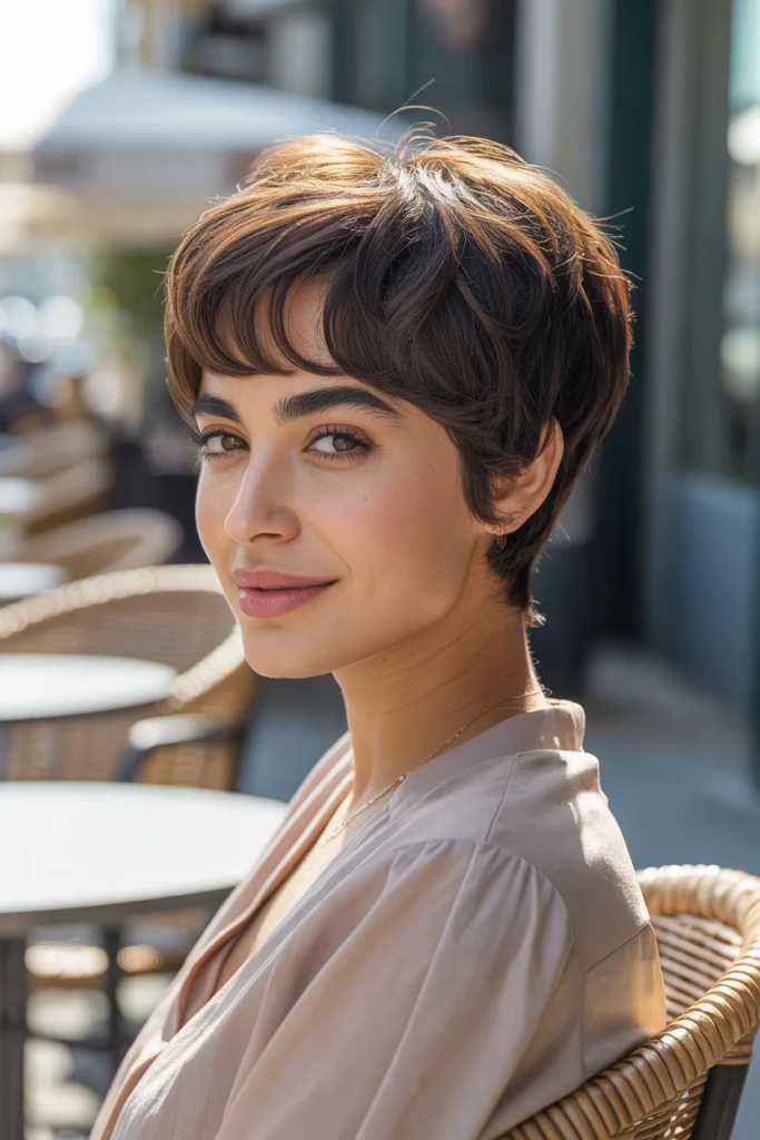 Shaggy Pixie for Square Faces