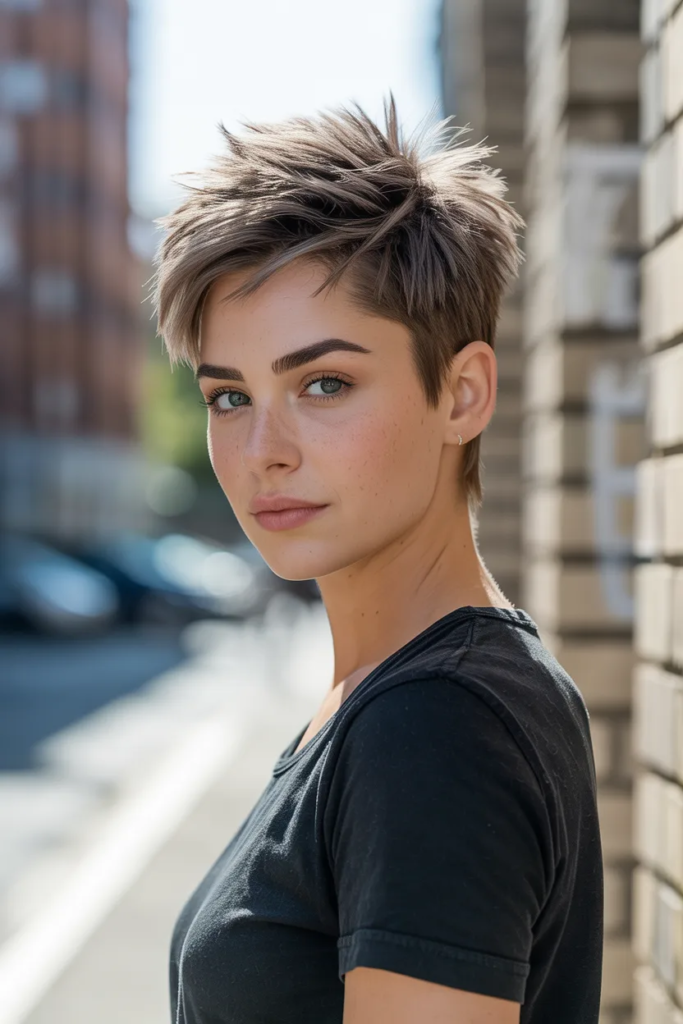 Spiky Edgy Pixie Shag