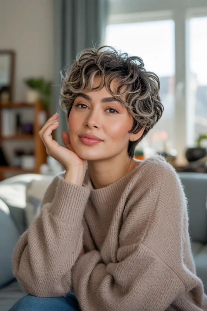 Fluffy Textured Pixie Shag