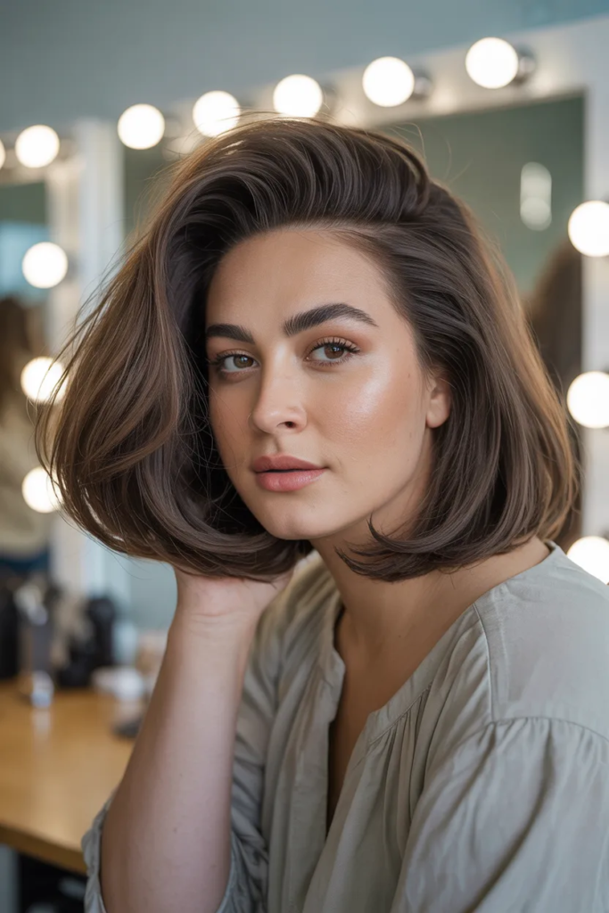 Bob with Deep Side Part