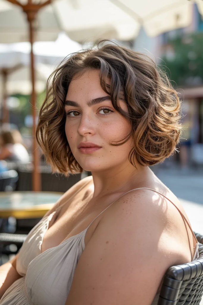 Textured Bob with Waves