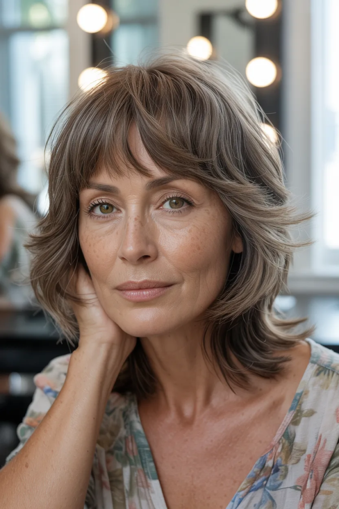 Wispy Bangs With Medium Layers