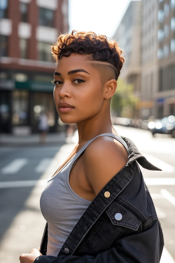 Pixie with Shaved Sides