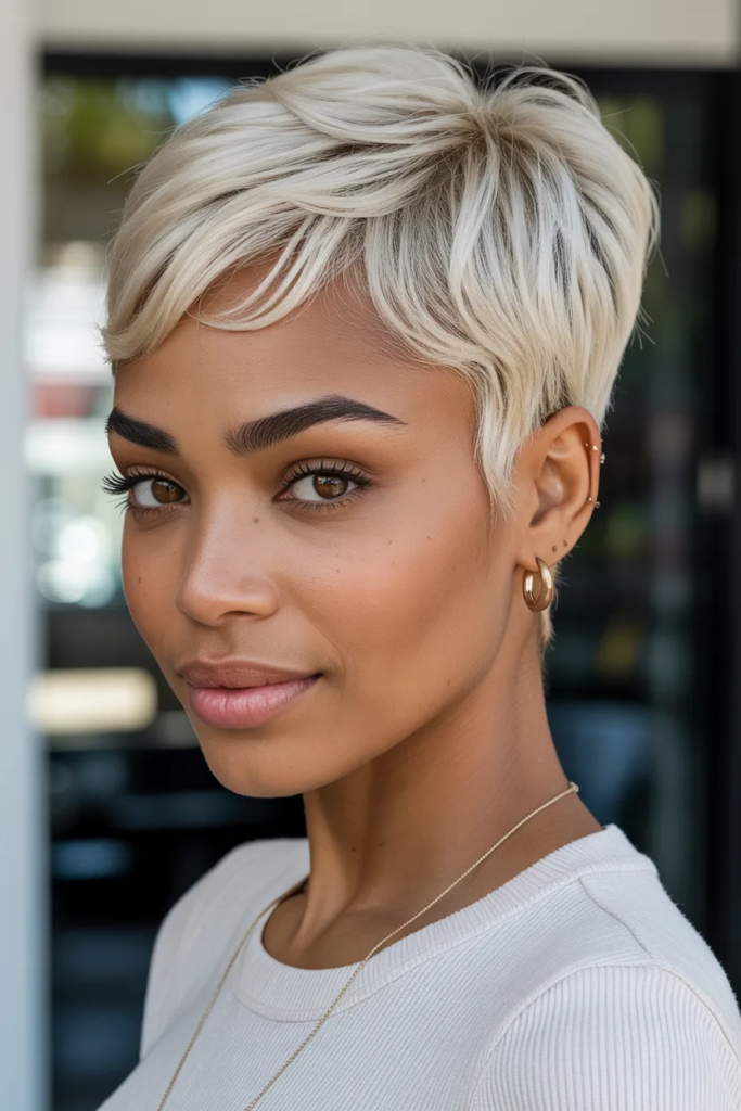 Platinum Blonde Pixie