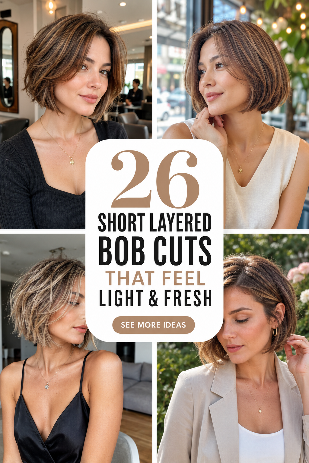 Short Layered Bob Cuts