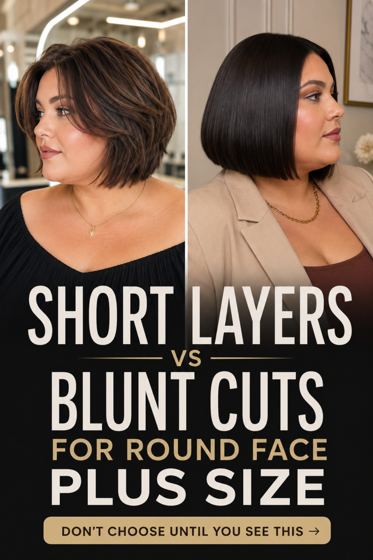 Short Hairstyles For Round Face Plus Size