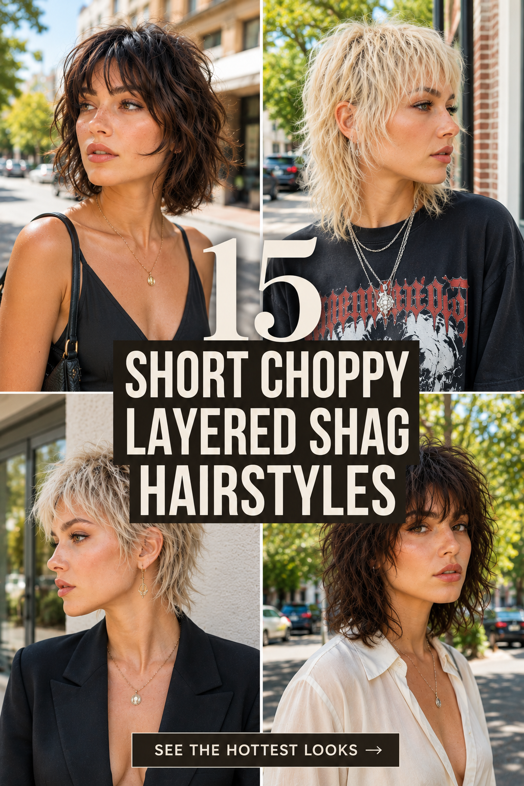 Short Choppy Layered Shag Hairstyles